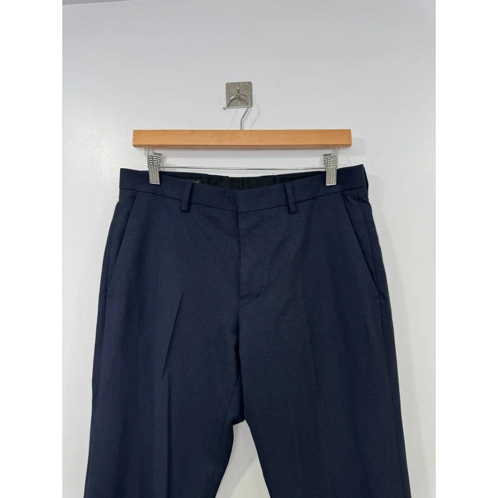 J. Crew Men Navy Ludlow Jacket Blazer Pant Suit 36S 30